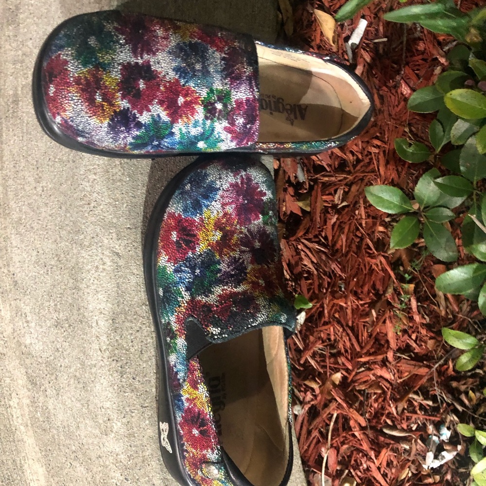 Alegria Bloomies Womens Clogs Size 37 Shoes Black KEL -506 Leather 7 - 7.5